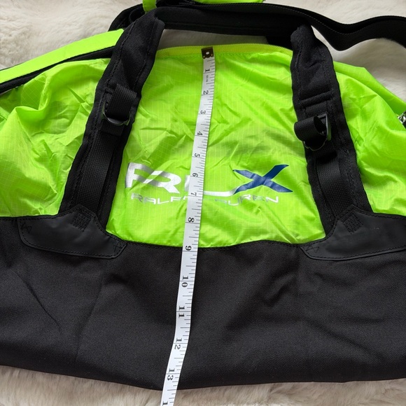 RLX Ralph Lauren Neon Green and Black Sport Packable Duffel Lightweight Bag - Picture 15 of 16